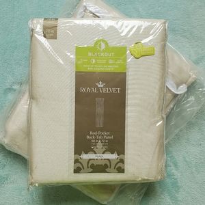 💫 Royal Velvet - Set of 2 Plaza Blackout Rod-pocket Panels